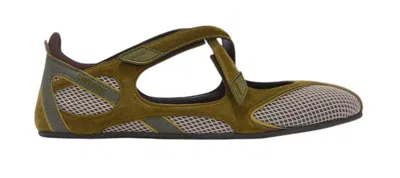 Attico The  Flat Shoes In Green