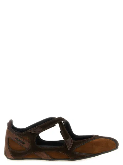 Attico The  Floor 01 Ballet Flat In Brown