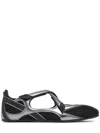 Attico Flat Shoes Blacks And Greys In Black