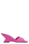Attico The  Fluo Pink Suede Cheope Mules