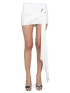 Attico Cotton Blend Mini Skirt
