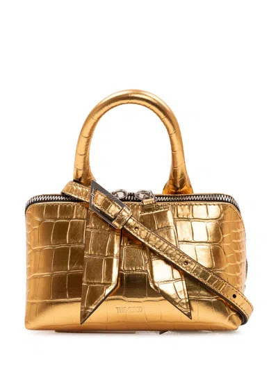 Attico The  Fridaand Mini Handbag In Hot Gold