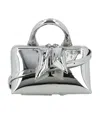 Attico The  Friday Logo Detailed Shoulder Bag In Gray