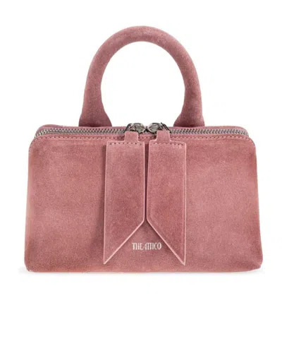 Attico The  Friday Logo Printed Mini Handbag In Pink