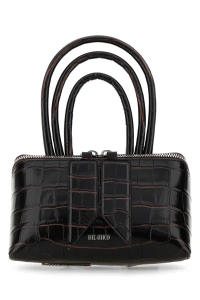 Attico Coffee Friday Mini Satchel In Dark Brown