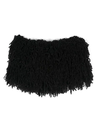 ATTICO THE ATTICO FRINGED PULLOVER SCARF