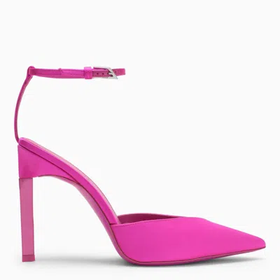 ATTICO THE ATTICO FUCHSIA SATIN PERINE PUMPS