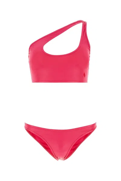 ATTICO THE ATTICO FUCHSIA STRETCH NYLON BIKINI