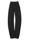 Attico The  Women Gabardine Long Pant In Black