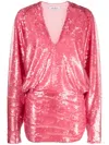 Attico Gael Sequin-embellished Minidress