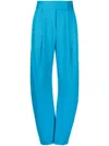 Attico The  Gary Cool Wool Long Pants In Blue