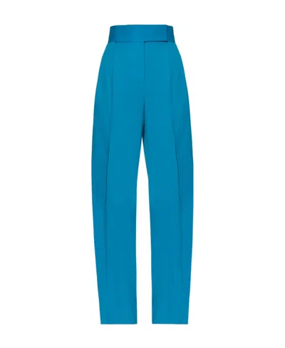 Attico The  Gary High Waist Trousers In Blue
