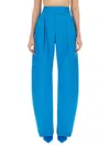 Attico Gary Stretch Wool Wide-leg Pant