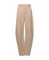 Attico Gary Virgin-wool Trousers In Nude