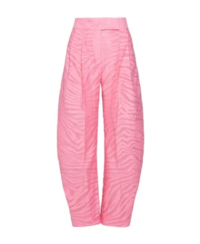 ATTICO THE ATTICO GARY ZEBRA-PATTERN WIDE-LEG TROUSERS