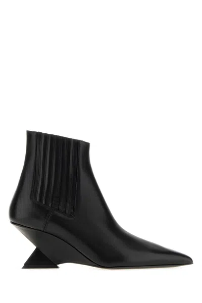 Attico The  Geometric Heel Boot In Black