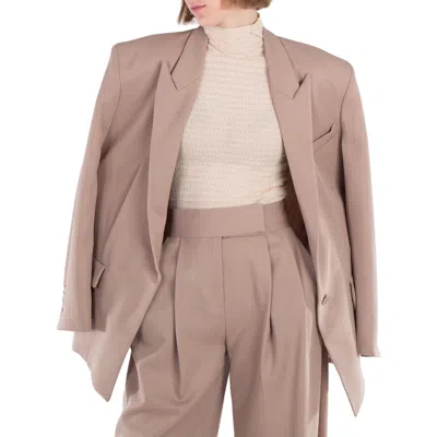 Attico The  Glen Oversize Blazer Jacket In Black
