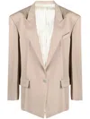Attico Glen Blazer In Brown
