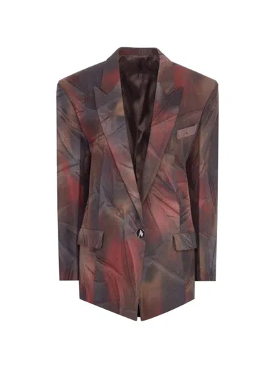 Attico The  Glen Short Blazer Coat