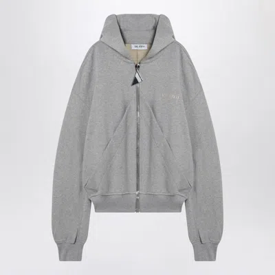 ATTICO THE ATTICO GRAY MÉLANGE/BEIGE SWEATSHIRT