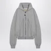 Attico Women's Gray Mã©lange/beige Sweatshirt In Grey