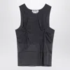Attico Gray Silk Tank Top