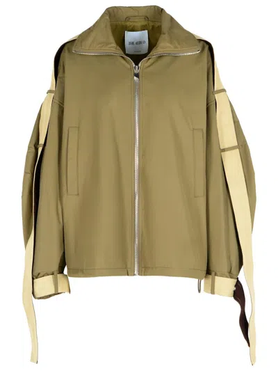 Attico The  Green Cotton Blend Jacket