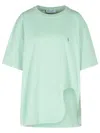 Attico Oversized Short Sleeve Mint Green T-shirt In Green