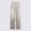 Attico The  Grey Cotton Denim Jeans