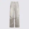 Attico The  Grey Cotton Denim Jeans