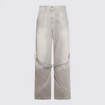 ATTICO THE ATTICO GREY COTTON DENIM JEANS