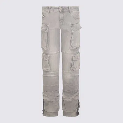 Attico Grey Cotton Essie Cargo Jeans