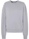 Attico Grey Crewneck Logo Pullover In Grey