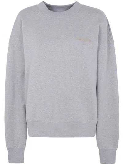 ATTICO THE ATTICO GREY COTTON SWEATSHIRT