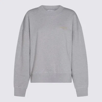 Attico The  Grey Cotton Sweatshirt In Gray