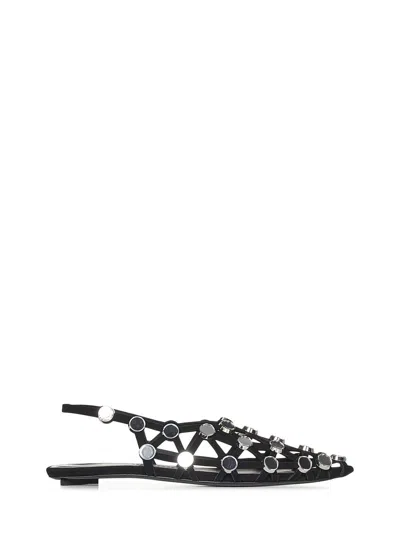 ATTICO THE ATTICO "GRID" BALLET SHOES