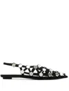 Attico The  Grid Slingback Ballets