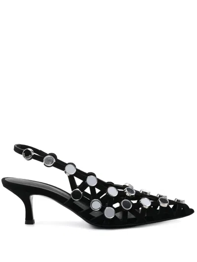 ATTICO THE ATTICO GRID SLINGBACK SHOES