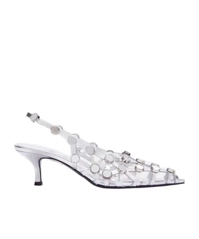 ATTICO THE ATTICO GRID SLINGBACKS