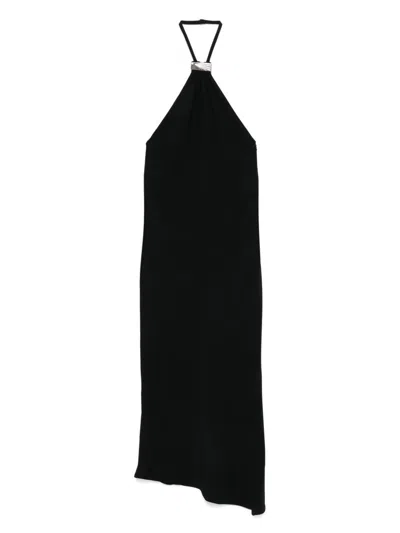 ATTICO THE ATTICO HALTERNECK MIDI DRESS