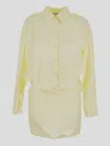 Attico Yellow Hatty Minidress
