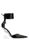 Attico Black Leather Morgan Pumps In Black