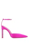 Attico Perine Raso Ankle-strap Pumps In Pink