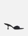 Attico Kitten Heel Open Toe Single Strap Mules