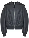 Attico Bomber Jacket In Gray