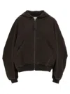 Attico Cotton Bomber Jacket Casual Jackets And Parka Brown In Brown
