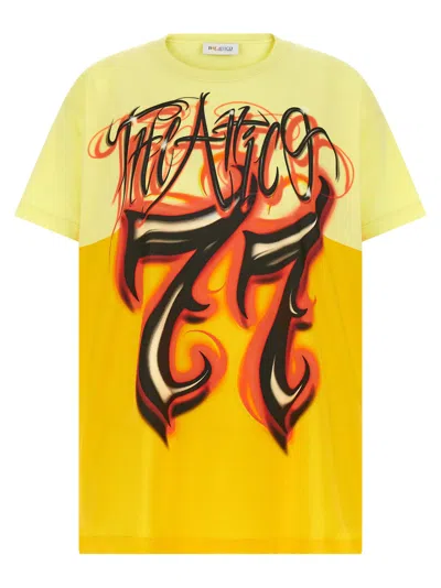 Attico The  'il Primo Bagno' T-shirt In Yellow