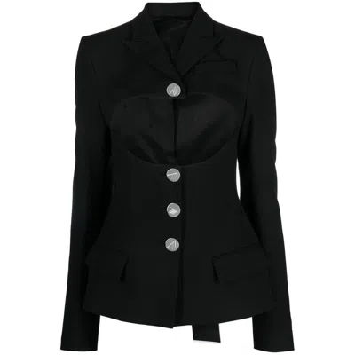 Attico The  Jackets In Black