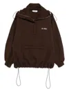 Attico Oversized Blouson With High Collar In Brown