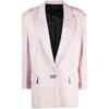 Attico Single-breasted Blazer In Pink